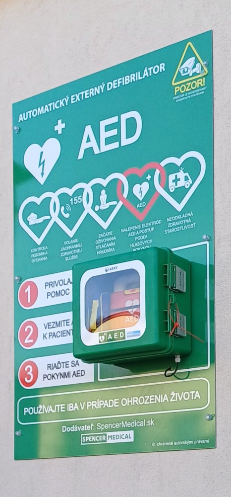 AED v obci Nová Polhora