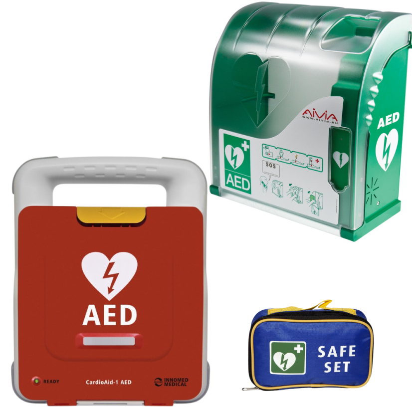 defibrilátor s výkonom až 360 J plne komunikuje v slovenskom jazyku exteriérová skrinka s krytím IP – kópia