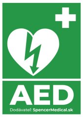 samolepa AED Spencermedical defibrilator samolepa AED Spencermedical defibrilator