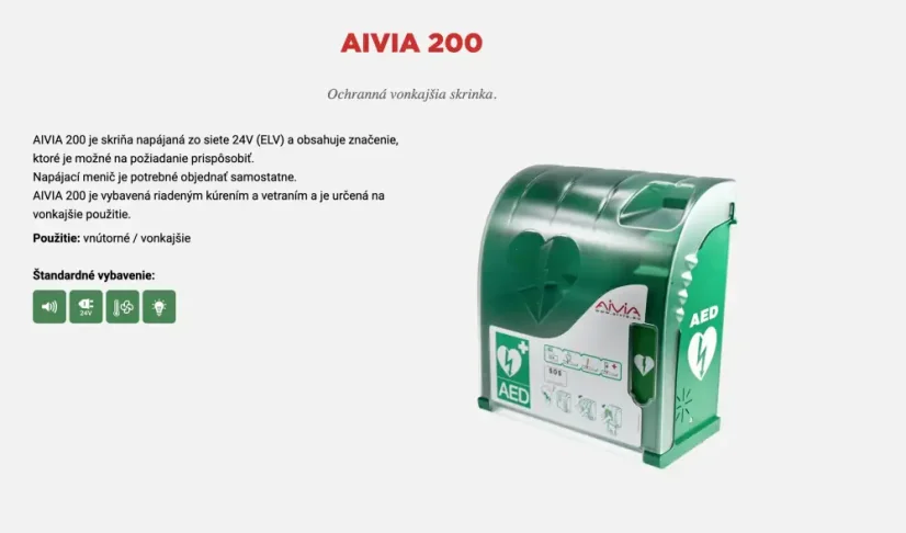 Exteriérová skrinka AIVIA 200 – s vyhrievaním, odvetrávaním a alarmom – pohľad 7