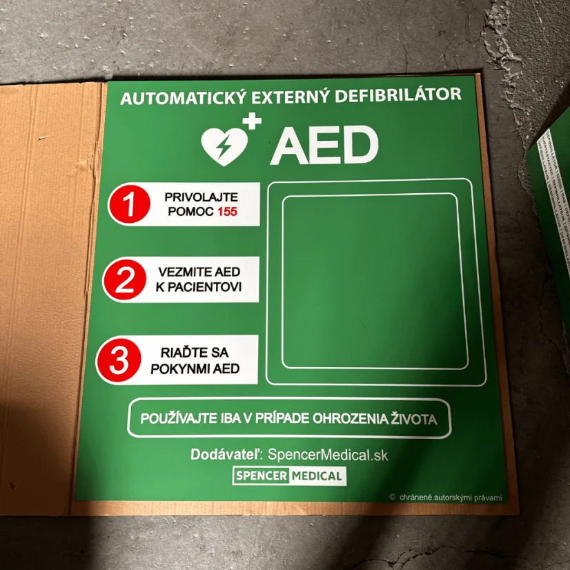 Informacna tabula interier aed defibrilator 3