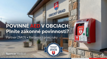 Povinné AED defibrilátory v obciach 2025 | Partner ZMOS | Spencer Medical
