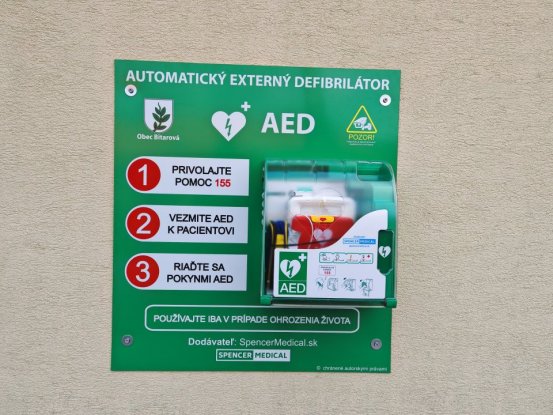 AED defibrilátor Obec Bitarová