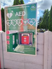 AED defibrilátor Obec Abrahám