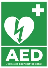 samolepa AED Spencermedical defibrilator