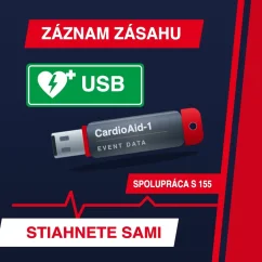USB kľúč na stiahnutie dát z AED defibrilátora CardioAid-1