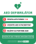 AED defibrilátor informačná tabuľa prvej pomoci 41x50 cm