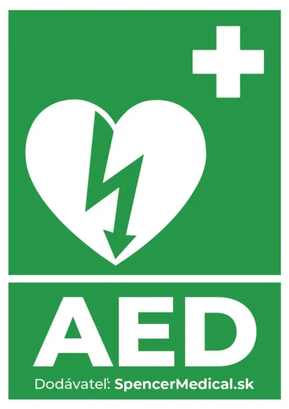 samolepa AED Spencermedical defibrilator samolepa AED Spencermedical defibrilator