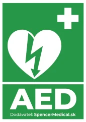 samolepa AED Spencermedical defibrilator