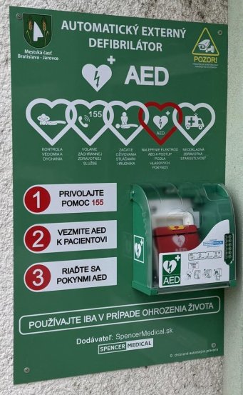 AED defibrilátor Bratislava Jarovce